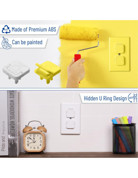 Cubiertas de Enchufe Bates - Protección Infantil, Paquete de 10