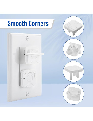 Cubiertas de Enchufe Bates - Protección Infantil, Paquete de 10