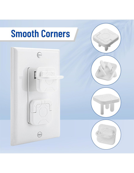Cubiertas de Enchufe Bates - Protección Infantil, Paquete de 10