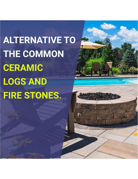 Roca de Lava Mediana American Fireglass 4.54 kg para Fogón