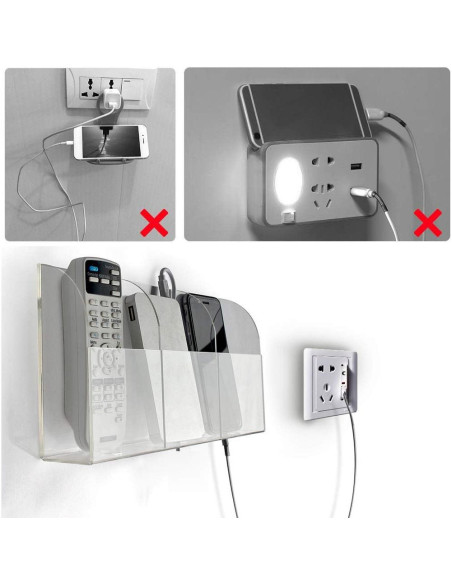 Soporte de Carga Montado en Pared VANCORE para Teléfono y Control Remoto