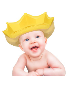 Gorro de Ducha para Bebé Abaodam, Silicona Ajustable 22x21cm