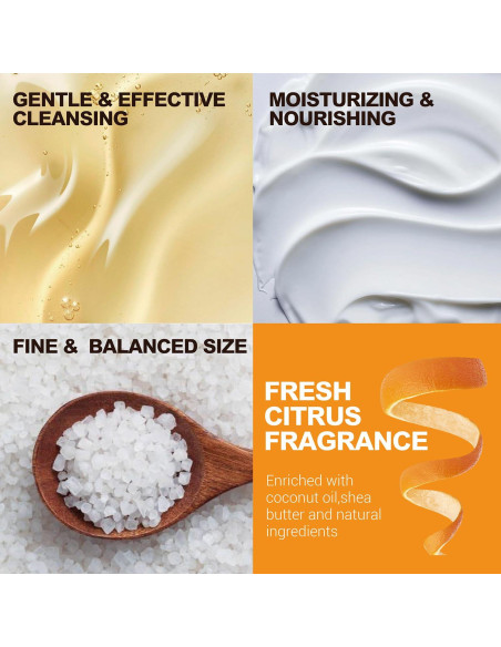 Cesta de Regalo Body & Earth para Hombres - Set de Baño Aroma Cítrico