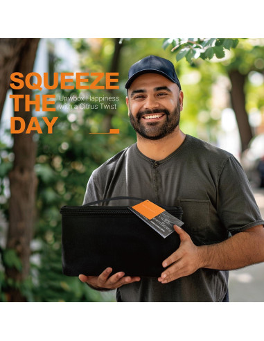 Cesta de Regalo Body & Earth para Hombres - Set de Baño Aroma Cítrico