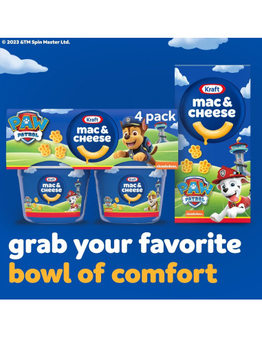 Kraft Mac & Cheese Paw Patrol - 4 Tazas de 53.86 g