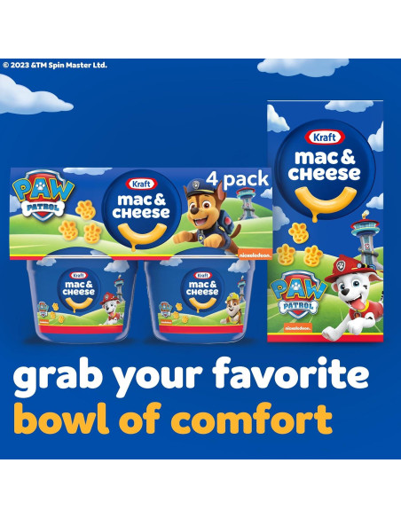 Kraft Mac & Cheese Paw Patrol - 4 Tazas de 53.86 g