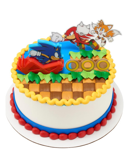 Adorno para Pastel Sonic the Hedgehog DecoPac - 3 Piezas