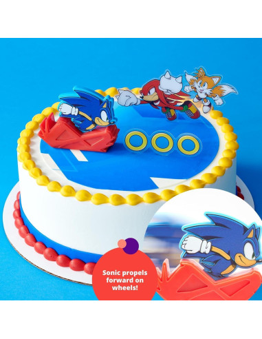 Adorno para Pastel Sonic the Hedgehog DecoPac - 3 Piezas