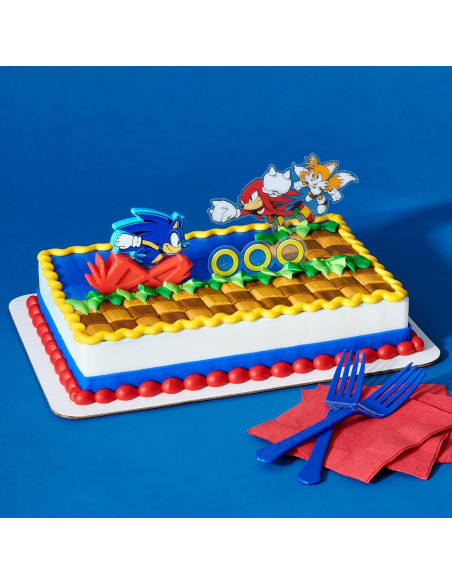 Adorno para Pastel Sonic the Hedgehog DecoPac - 3 Piezas