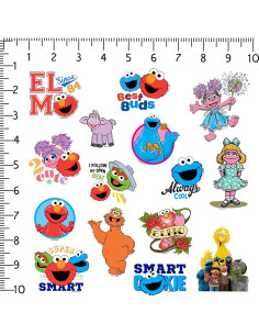 Calcomanías Sesame Street - Paquete de 50 Vinilo Premium 2