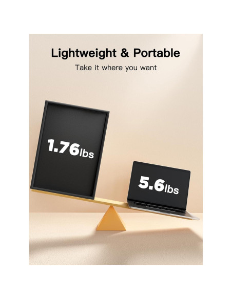 Mesa Bandeja de Cama Plegable Pipishell 41.4x27.9cm Bambú Negro