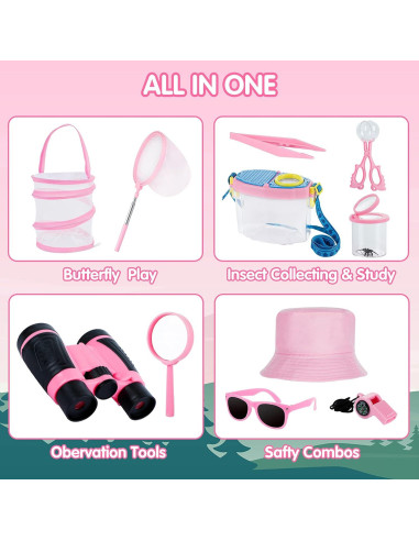 Kit de Captura de Insectos GINMIC para Niños - 19 Piezas