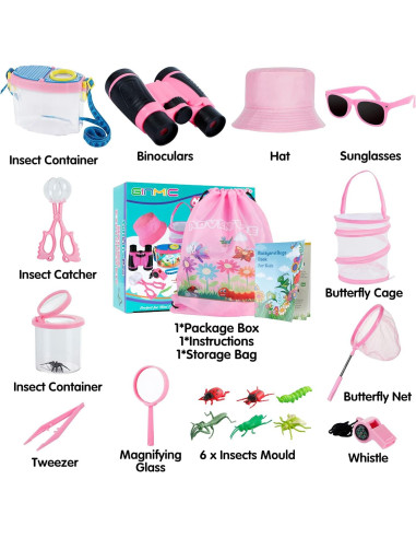 Kit de Captura de Insectos GINMIC para Niños - 19 Piezas
