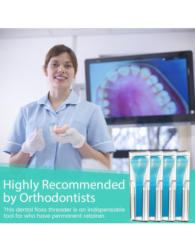 Hilos de Floss Multifuncionales Veexio FT400 con Hilo Dental Cerado Menta