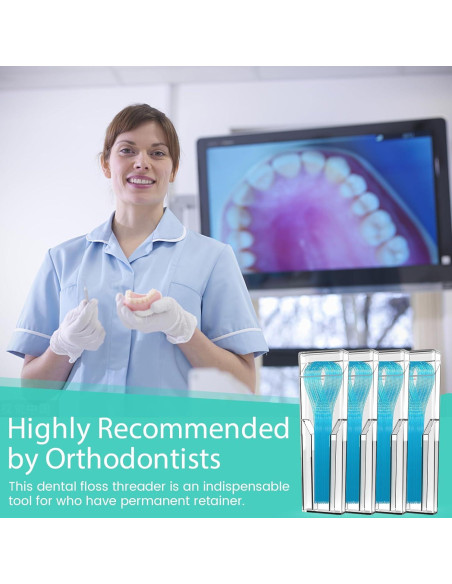 Hilos de Floss Multifuncionales Veexio FT400 con Hilo Dental Cerado Menta