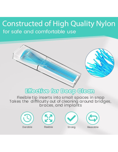 Hilos de Floss Multifuncionales Veexio FT400 con Hilo Dental Cerado Menta