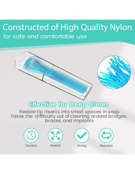 Hilos de Floss Multifuncionales Veexio FT400 con Hilo Dental Cerado Menta