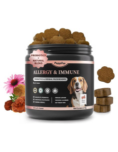 Masticables para Alergias de Perro POPPAW - 90 Unidades Sabor Tocino