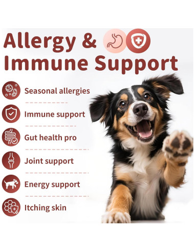 Masticables para Alergias de Perro POPPAW - 90 Unidades Sabor Tocino