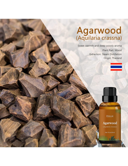 Aceite Esencial de Agarwood ESSLUX 30 ml - Aromaterapia Premium