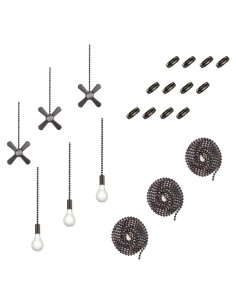 Cadena de Tirar para Ventilador de Techo LDCREEE Bronce 3 Conjuntos