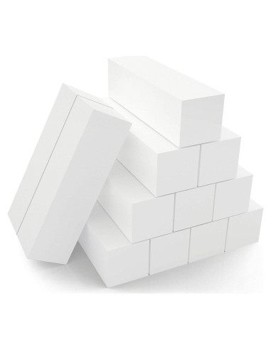 Paquete de 12 Bloques de Pulido de Uñas Morary 4 Lados Grano Medio