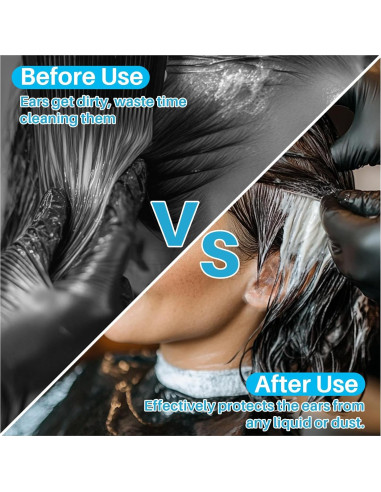 300 Cubiertas de Oído Desechables LY - Impermeables para Ducha y Tinte