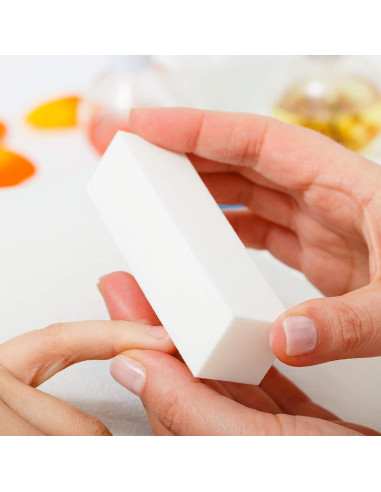 Paquete de 12 Bloques de Pulido de Uñas Morary 4 Lados Grano Medio