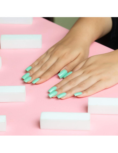 Paquete de 12 Bloques de Pulido de Uñas Morary 4 Lados Grano Medio