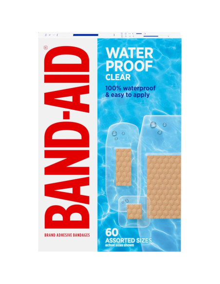 Vendajes Adhesivos Transparentes Impermeables BAND-AID 60 Unidades