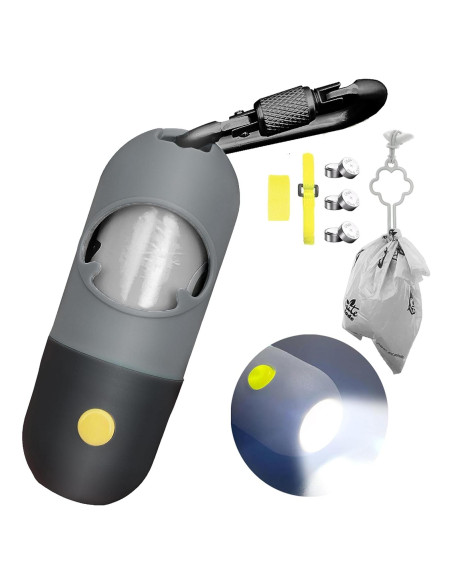 Dispensador de bolsas para excremento de perro Infinite Node con linterna LED