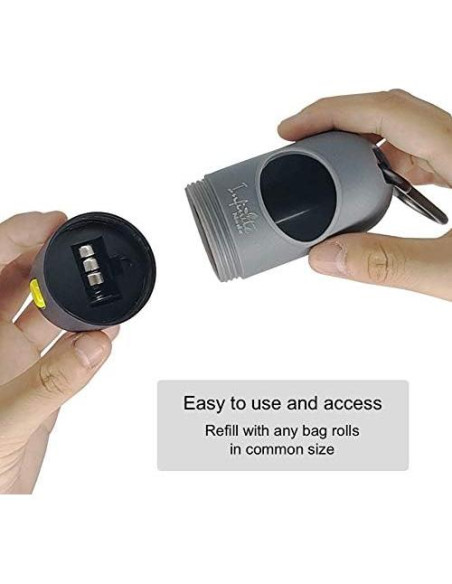 Dispensador de bolsas para excremento de perro Infinite Node con linterna LED