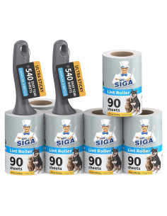 Rodillo Adhesivo MR.SIGA 540 Hojas Extra Pegajosas para Mascotas