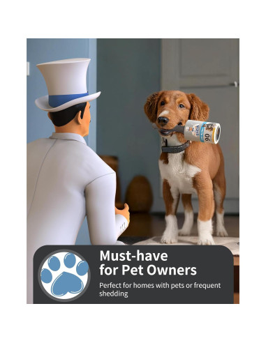 Rodillo Adhesivo MR.SIGA 540 Hojas Extra Pegajosas para Mascotas