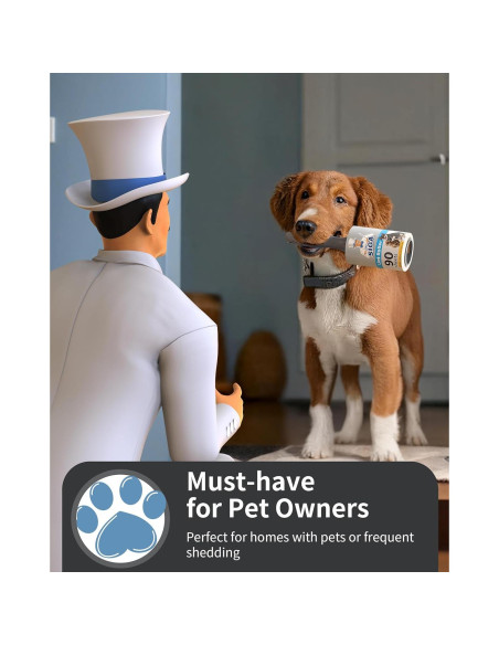 Rodillo Adhesivo MR.SIGA 540 Hojas Extra Pegajosas para Mascotas