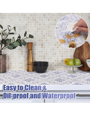 Forro de Estante Tatyanna Boho 30cm x 300cm Antideslizante