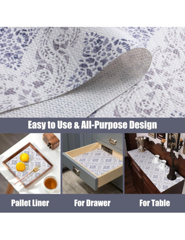 Forro de Estante Tatyanna Boho 30cm x 300cm Antideslizante