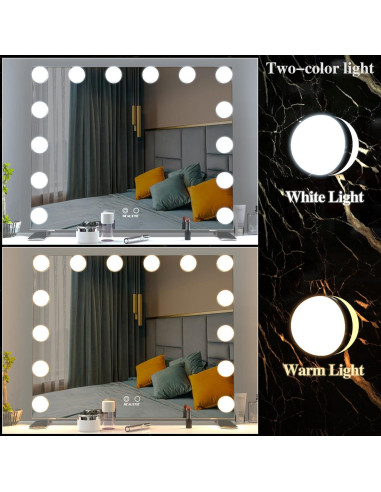 Espejo de Maquillaje Iluminado BEAUTME 60x50.7cm LED Táctil