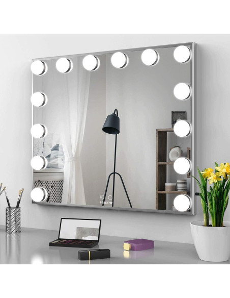 Espejo de Maquillaje Iluminado BEAUTME 60x50.7cm LED Táctil