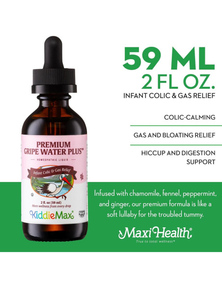 Agua para Gripe Bebés Maxi Health 59 mL - Alivio Rápido