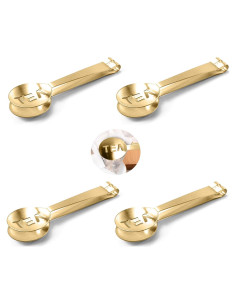 4 Piezas Exprimidor de Bolsa de Té Dorado CCDANSIYUCR