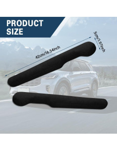 Relleno de Espacio entre Asientos de Coche Middrivr Negro - 2 Pcs 2