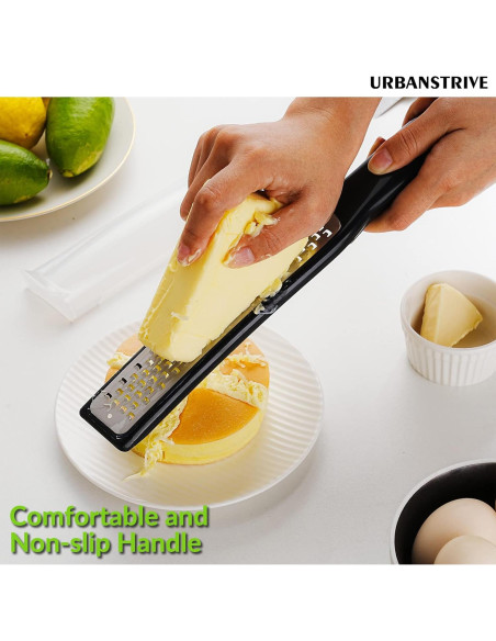 Rallador de Queso Urbanstrive de Acero Inoxidable Negro