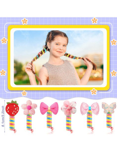 Bandas de Pelo Espirales Coloridas JUNEBRUSHS 6Pcs 2