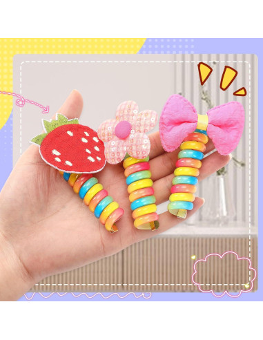 Bandas de Pelo Espirales Coloridas JUNEBRUSHS 6Pcs