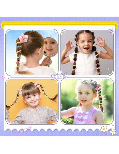 Bandas de Pelo Espirales Coloridas JUNEBRUSHS 6Pcs