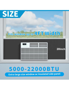 Paneles Laterales de Aire Acondicionado Air Jade 121.92 cm Negro 2