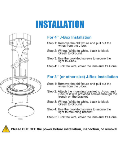 Luz de Techo LED con Sensor de Movimiento GUARANTLED 10W 3000K