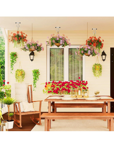 Ganchos de Techo AnDock 2Pack 2.5" para Plantas - Blanco