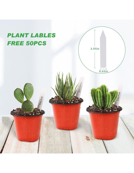 Macetas de Plástico TDHDIKE 10.16 cm para Vivero 50pcs